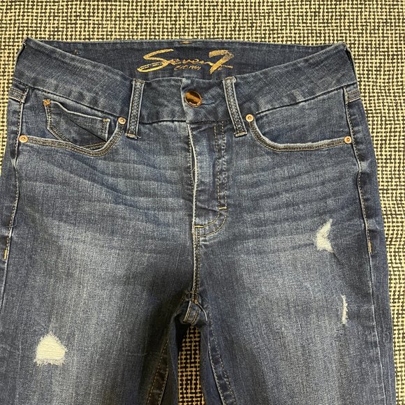 Seven7 Jeans Tummyless Women Size 6 - Picture 2 of 8